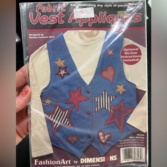 90s sewing pattern applique- cute unique craft vintage sewing instructions - Picture 7 of 7